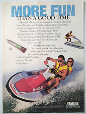 Yamaha Wave Runner VXR Personal Watercraft Original SI 1991 Ad 8x11