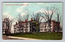 Hartford CT-Connecticut, Deaf And Dumb Institute, Antique Vintage Postcard picture