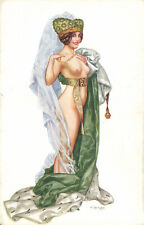 PC ARTIST SIGNED, HEROUARD, GLAMOUR,RISK, IMPERIA, Vintage Postcard (b50263) picture