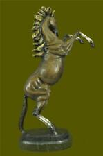 Horse Farm Ranch Equestrian Trail Riding Club Bronze Marble Statue Award Trophy picture