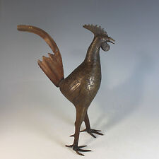 Vintage Chinese Solid Bronze Rooster picture