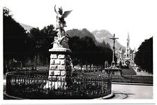 ST MICHAEL AT BASILICA,LOURDES.VTG 1951 REAL PHOTO POSTCARD RPPC*B26 picture