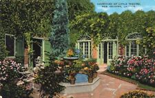 New Orleans LA Louisiana, Courtyard of Little Theater, Vintage Postcard picture