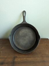 Wagner Unmarked #8 10 ½” Made in USA Vintage Cast Iron Skillet picture