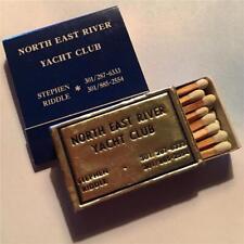 Vtg North East River Yacht Club Matchbook Matchbox Lot 2 Rare MD Stephen Riddle picture