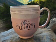 Stoneware Coffee Tea Mug Yosemite National Park Estd 1890 Half Dome Desert Pink picture