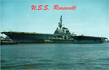 U.S.S. Roosevelt Warship Vintage Postcard picture