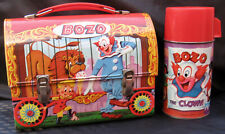 Vintage BOZO THE CLOWN Dome Lunchbox & Thermos - R-7 Rare (1963) C-8.5 Awesome picture