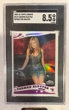 2005-06 Topps Chrome CARMEN ELECTRA Rookie RC Refractor SP /999 SGC 8.5 NM-MT+ picture