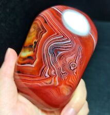 TOP 149G Natural Polished Silk Banded Lace Agate Crystal Stone Madagascar QC3 picture