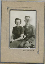 Antique Photo - 1940's-Pennsylvania Military Man & Wife picture