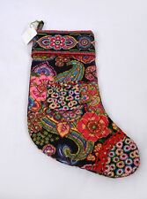 Vera Bradley Symphony in Hue Colorful Christmas Stocking 17” With Tag picture