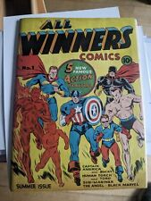 All Winners Comics #1 [Timely, Summer 1941] Golden Age Grail F To F+ picture