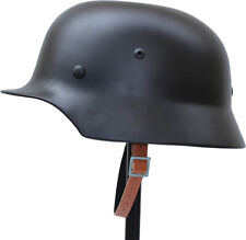 WW2 WWII German M35 Helmet Steel Stahlhelm Black Color picture