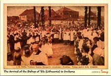 Postcard Bishop Arrival Telz Lithuania Karaits Wisnieski Collection TOMY C52 picture
