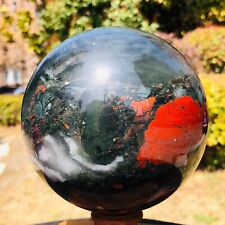 4.97LB Natural African Blood Stone Quartz Sphere Crystal Ball Reiki Healing picture