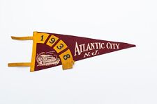 Vintage 1938 Atlantic City New Jersey Souvenir Felt Pennant 17