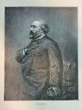1883 French Statesman Leon Gambeta picture
