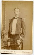 Yong Man, Military Theme, CDV Photo by West and Son, Southsea Hampshire UK picture