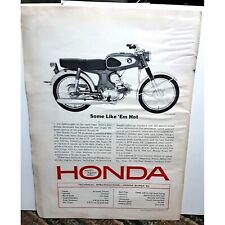 Vintage 1965 Honda Super 90 Motorcycle Original Ad empherma picture