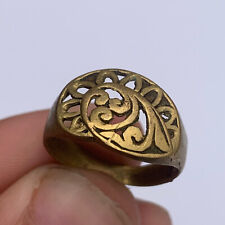 Ancient Roman Bronze Ring Extremely Rare Amazing Antique Very Stunning Authentic picture