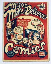 Rare Underground Steve Abbott 1970 #1 MAJOR MAKE-BELIEVE Comics Comix picture