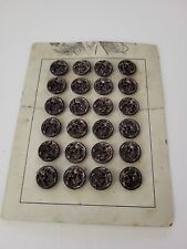 Great Vintage Buttons 24 Buttons On Card picture