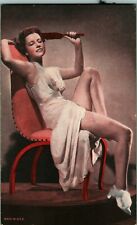 1940s Mutoscope Arcade Card Glamour Girls Pin-Up Card - Girl in Lingere picture