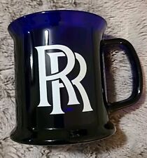 RARE Blue Glass Rolls Royce Coffee Mug picture