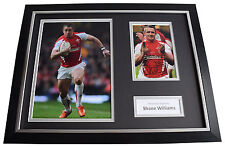 Shane Williams SIGNED FRAMED Photo Autograph 16x12 display Rugby Union AFTAL COA picture