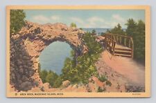 Postcard Arch Rock Mackinac Island Mich. picture