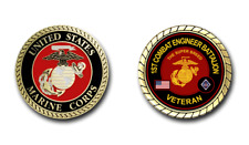 1st Combat Engineer Battalion Veteran Challenge Coin Officially Licensed picture