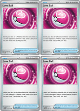Love Ball 156/167 - Twilight Masquerade - Pokemon Trainer Card Lot x4 picture