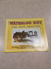 Waterloo Boy One Man Tractor Gas Engine Company Iowa Kerosene Advertising Yellow picture