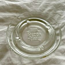VINTAGE PIZZA HUT GLASS ASHTRAY ADVERTISING picture