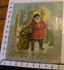 McLOUGHLIN BROS BOOK: 1897 KRISS KRINGLE---all original FIRST EDITION, WOW picture