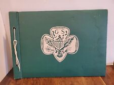 Vintage 1940-50s Girl Scout Scrapbook Flocked Emblem 15 X 11