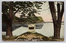Site of Fort Augusta Sunbury Pennsylvania 1913 Antique Postcard picture