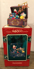 Enesco Treasury Of Christmas Ornament 1995 Toys To Treasure RARE Toy Chest Xmas picture