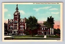 Ravenna OH-Ohio, Portage County Court House, Clock Tower, Vintage Postcard picture