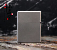 EDC Titanium Cigar Lighter Shell Heavy Square Box Windproof Kerosene Lighters HQ picture