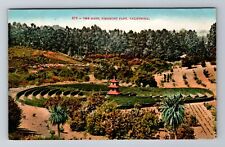 Piedmont CA-California, Piedmont Park the Maze, c1910 Vintage Souvenir Postcard picture