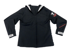US Navy SDB Jumper 12 MT Women's Service Dress Blue Wool Uniform Top w/Zipper picture