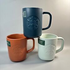 Starbucks 2023 Siren Recycled Ceramic Triangular Bottom Mug Embossed 16oz New picture
