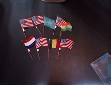 Vintage UN Flags Small USA Germany France picture