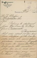 1898 The Kennard House Hotel Cleveland OH Stationery Handwritten Letter Railroad picture
