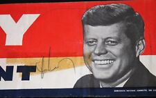 John F. Kennedy ~ Signed Autographed Presidential Campaign Sticker JFK ~ JSA LOA picture