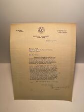 Texas Governor Pat Neff 1923 Letter Texarkana Dr. T. J. Bennet Health Officer picture