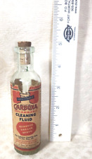 Vintage Carbona cleaning fluid 1 1/2 fl.oz bottle picture