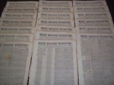 1834 NOV DAILY EVENING TRANSCRIPT NEWSPAPER LOT OF 20 - BOSTON - VOL V- NP 1448 picture